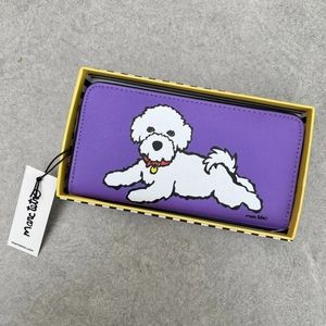Marc Tetro Bichon zip around wallet BNIB